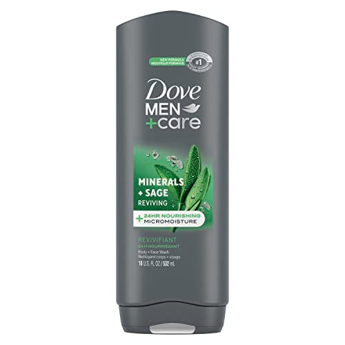 Dove Men+Care Body Wash Extra Fresh for Men's Skin Care Body Wash Effectively Washes Away Bacteria While Nourishing Your Skin, 18 Fl Oz (Pack of 4)