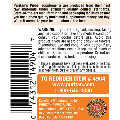 Puritans Pride Lutein 20mg 240 count (2 pack of 120)