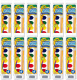 Crayola Washable Watercolors, 12 Paint Sets for Kids, School Supplies Bulk, 8 Vibrant Colors