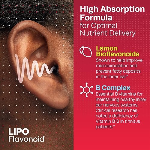 Lipo-Flavonoid Advanced Balance Support Daily Supplement, Helps Reduce The Risk of Vertigo Like Symptoms,Dizziness, Spinning and Swaying Related to Poor Inner Ear Health, 40 Caplets