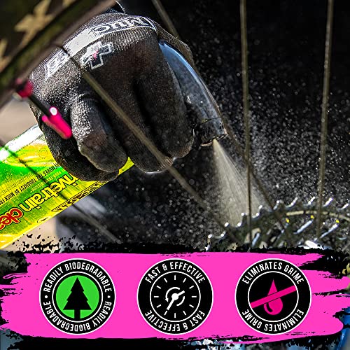 Muc Off Bio Drivetrain Cleaner, 500 Milliliters - Effective Biodegradable Bicycle Chain Cleaner and Degreaser Spray - Suitable for All Types of Bike