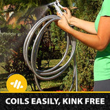 Bionic Steel 50 Foot Garden Hose 304 Stainless Steel Metal Water Hose – Super Tough & Flexible, Lightweight, Crush Resistant Aluminum Fittings, Kink & Tangle Free, Rust Proof, Easy to Use & Store