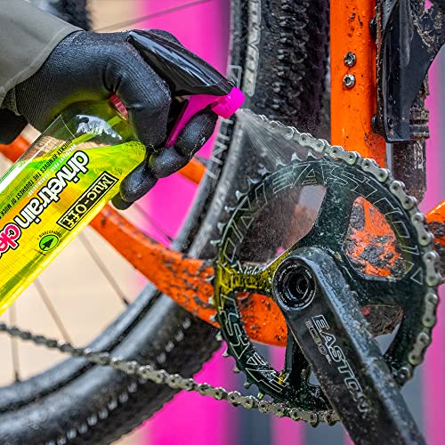 Muc Off Bio Drivetrain Cleaner, 500 Milliliters - Effective Biodegradable Bicycle Chain Cleaner and Degreaser Spray - Suitable for All Types of Bike