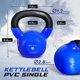 Yes4All Vinyl Coated Kettlebell Weights Set – Great for Full Body Workout and Strength Training – Vinyl Kettlebell 15 lbs