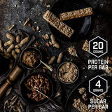 BSN Protein Bars - Protein Crisp Bar by Syntha-6, Whey Protein, 20g of Protein, Gluten Free, Low Sugar, Salted Toffee Pretzel, 12 Count