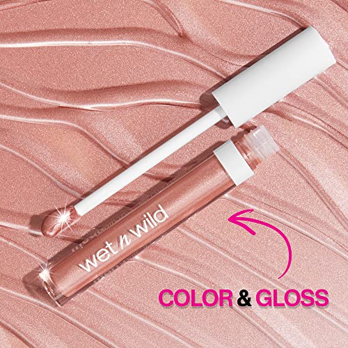 wet n wild Mega Slicks Lip Gloss | Long Lasting | Hyaluronic Acid | High Shine | Champagne Please