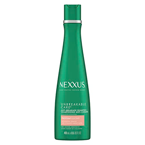 Nexxus Unbreakable Care Anti-Breakage Shampoo With Keratin, Collagen, Biotin For Fine And Thin Hair Sulfate Free Shampoo 13.5 oz