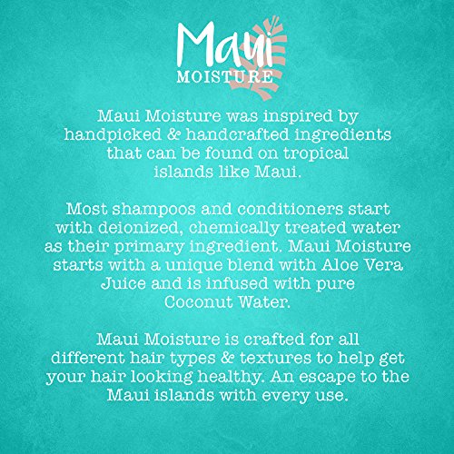 Maui Moisture Curl Quench + Coconut Oil Curl-Defining Anti-Frizz Conditioner to Hydrate and Detangle Tight Curly Hair, Softening Conditioner, Vegan, Silicone & Paraben-Free, 13 fl oz