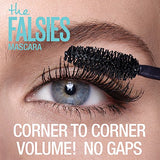 Maybelline Volum' Express Falsies Volumizing, Washable Mascara, Blackest Black, 2 Count