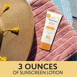 Aveeno Protect + Hydrate Moisturizing Body Sunscreen Lotion with Broad Spectrum SPF 60 & Prebiotic Oat, Weightless & Refreshing Feel, Paraben-Free, Oil-Free, Oxybenzone-Free, 3.0 fl. Oz