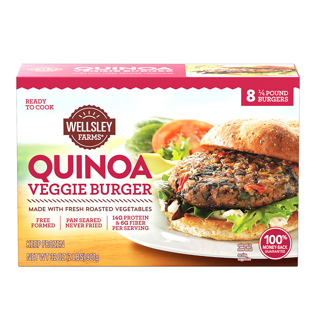 Wellsley Farms Quinoa Veggie Burgers, 8 ct.