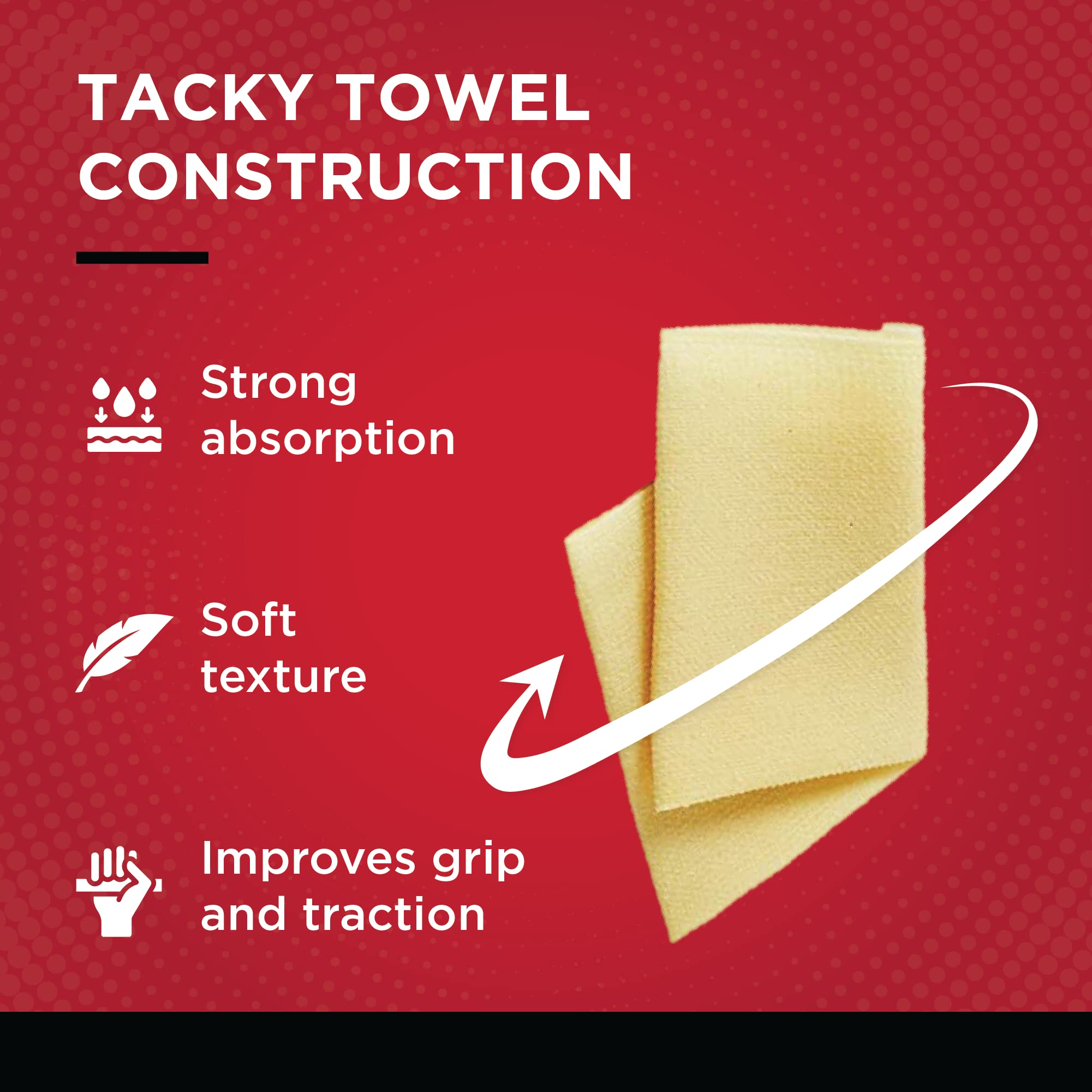 Gamma Tacky Towel Grip Traction Enhancer - Ideal for Tennis, Golf, Baseball, Football, Softball, or Basketball 8.00 x 5.00