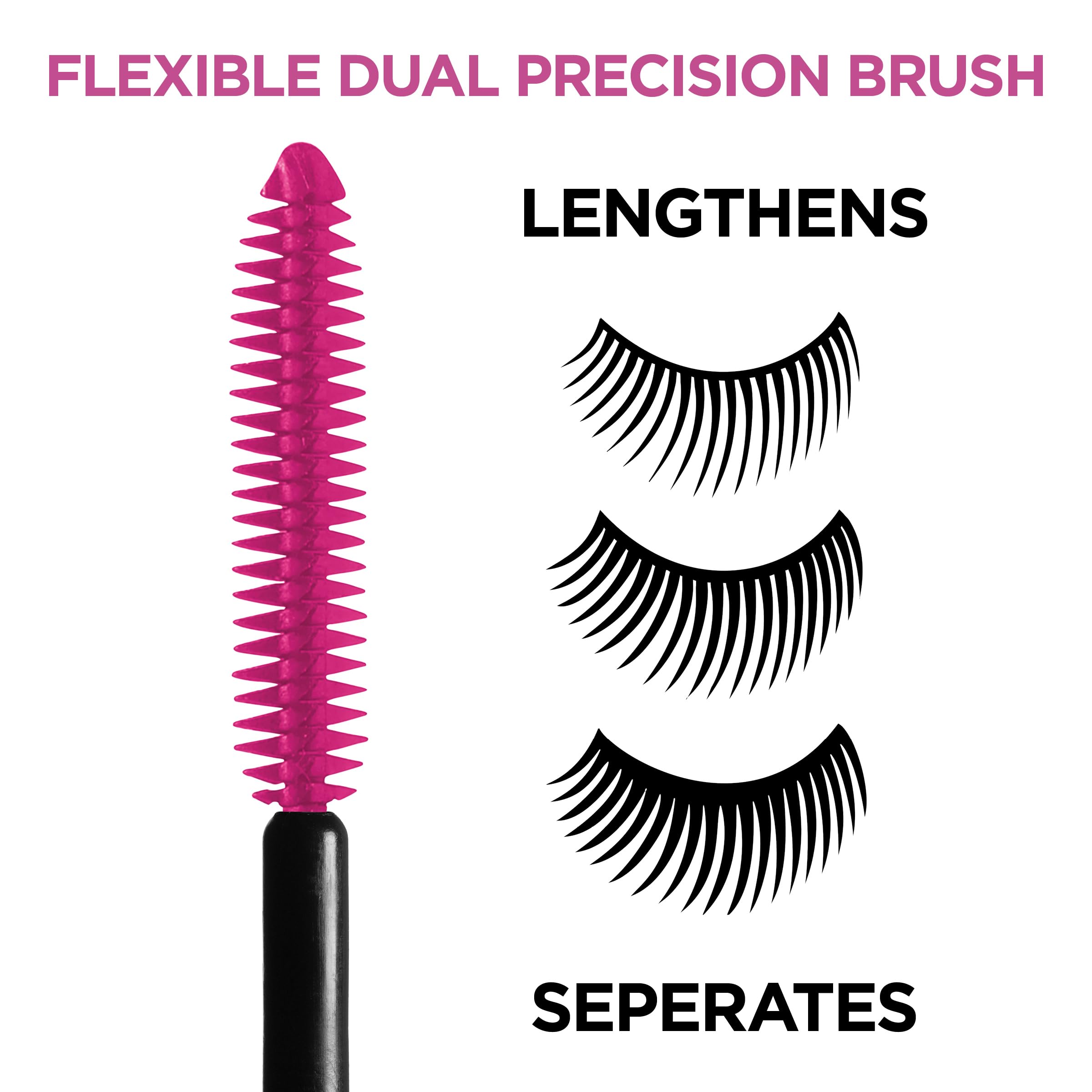 L’Oréal Paris Makeup Telescopic Original Lengthening Mascara, Blackest Black, 0.27 Fl Oz (1 Count)