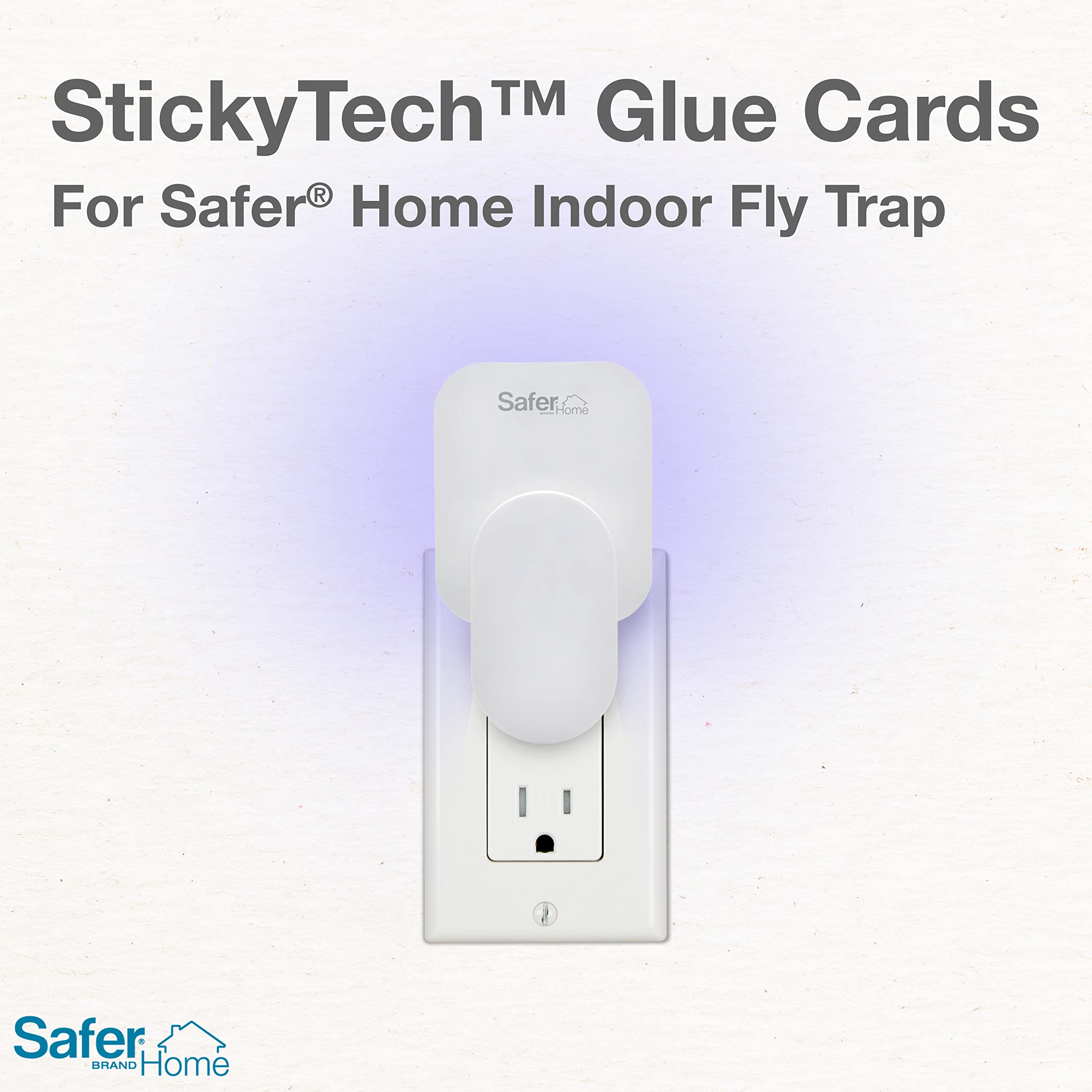 Safer Home SH503 Indoor Plug-In Fly Trap Refill Pack of Glue Cards for SH502 Indoor Fly Trap – 3 Pack