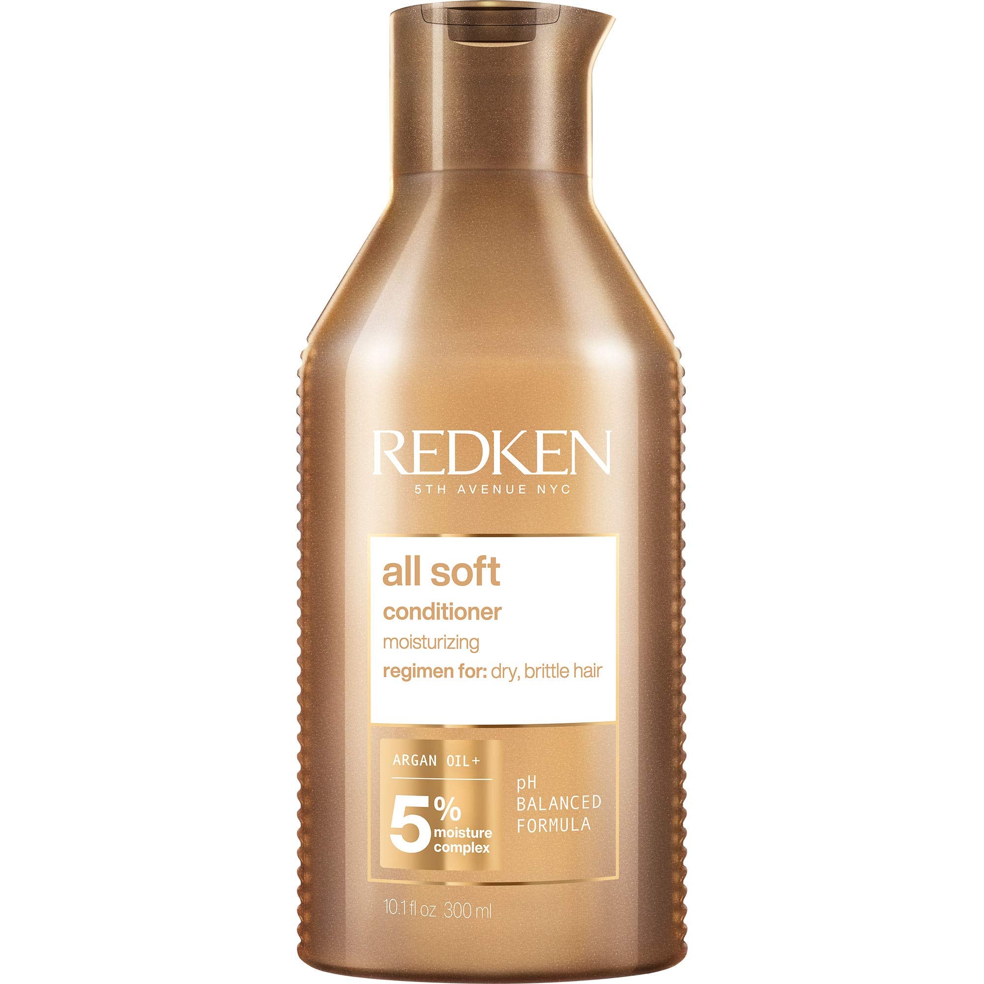 REDKEN Conditioner for Dry, Brittle Hair, Moisturizes and Provides Intense Softness and Shine, With Argan Oil, All Soft, 1000 ml