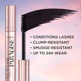 L’Oréal Paris Voluminous Makeup Lash Paradise Mascara, Voluptuous Volume, Intense Length, Feathery Soft Full Lashes, No Flaking, No Smudging, No Clumping, Blackest Black, 0.25 Fl Oz (Pack of 2)