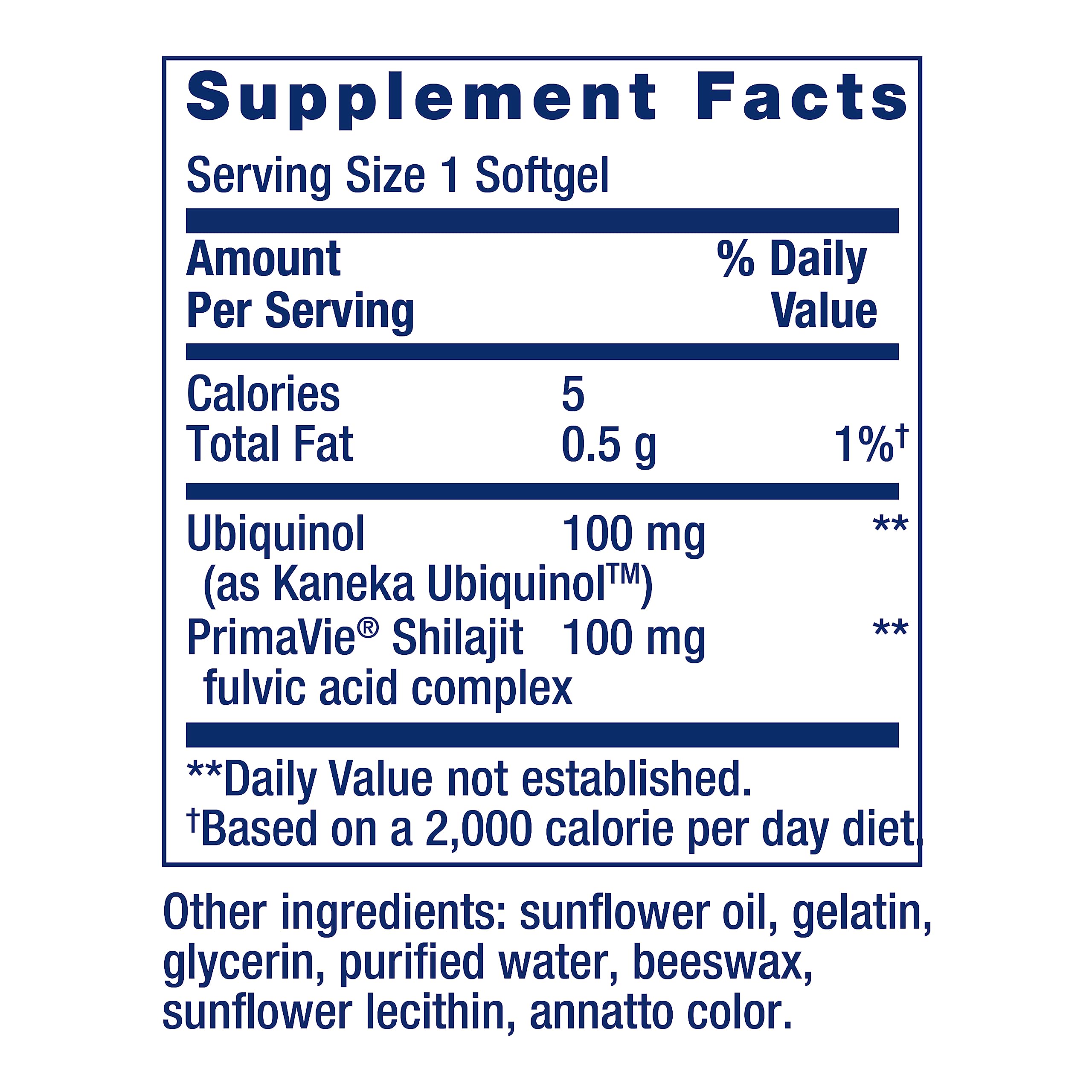 Life Extension Super Ubiquinol Coq10 With Enhanced Mitochondrial Support, Shilajit, Potent Heart Health & Cellular Energy Production Support, Ultra-absorbable, Gluten-No, Non-GMO, 100mg, 60 Softgels