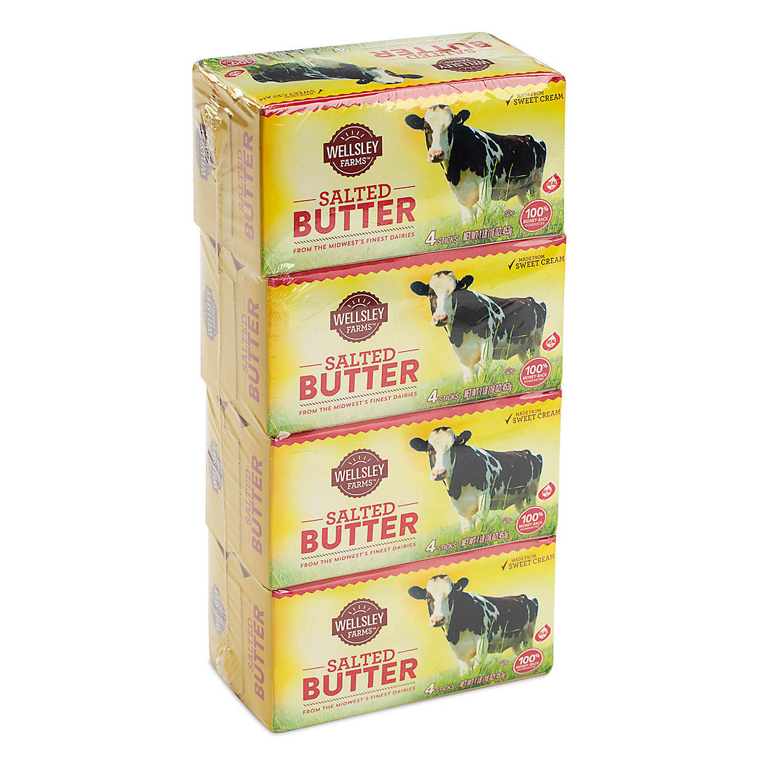 Wellsley Farms Salted Butter Quarters, 4 ct./1 lb.